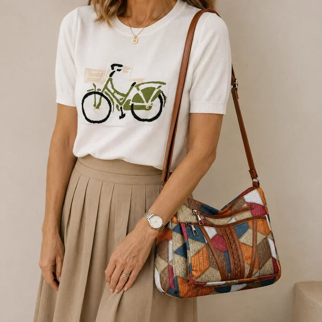 SAISON DORÉE PARIS | Sac patchwork