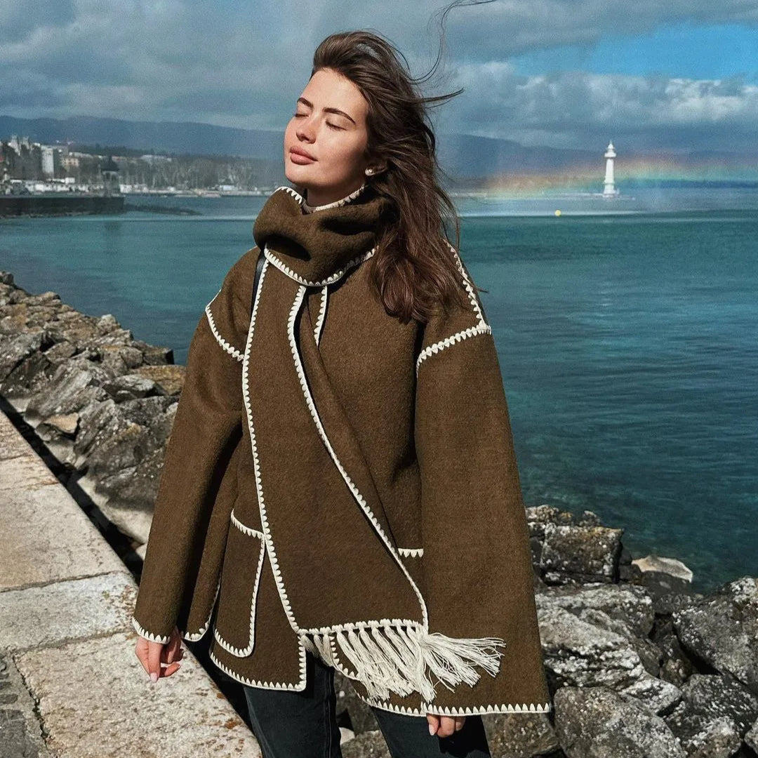Olivia™ - Manteau Français de créateur Haut de gamme