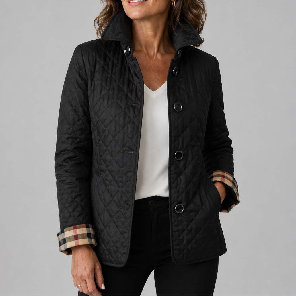 Séverine™ | Veste matelassée légère à boutons