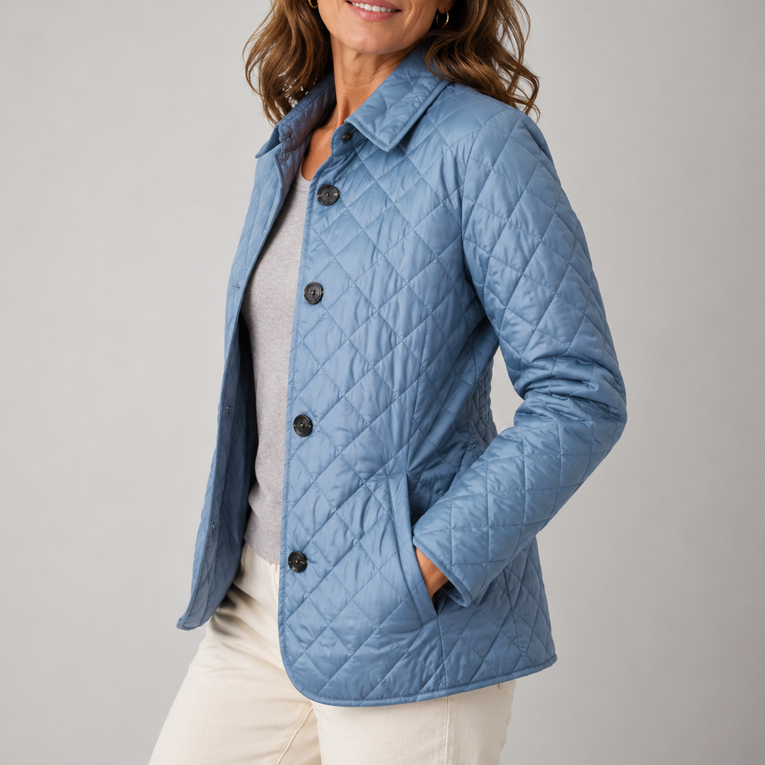 Séverine™ | Veste matelassée légère à boutons