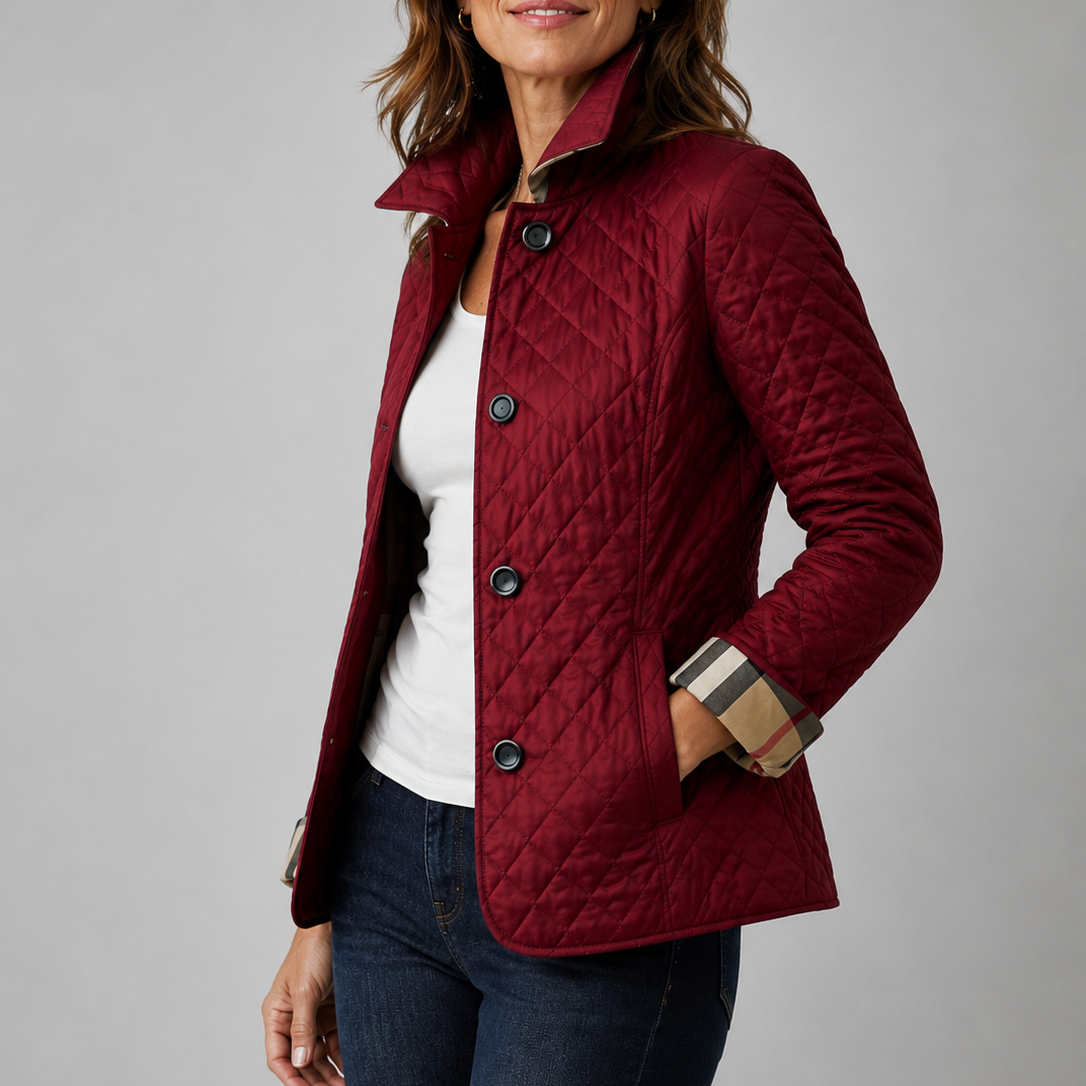 Séverine™ | Veste matelassée légère à boutons