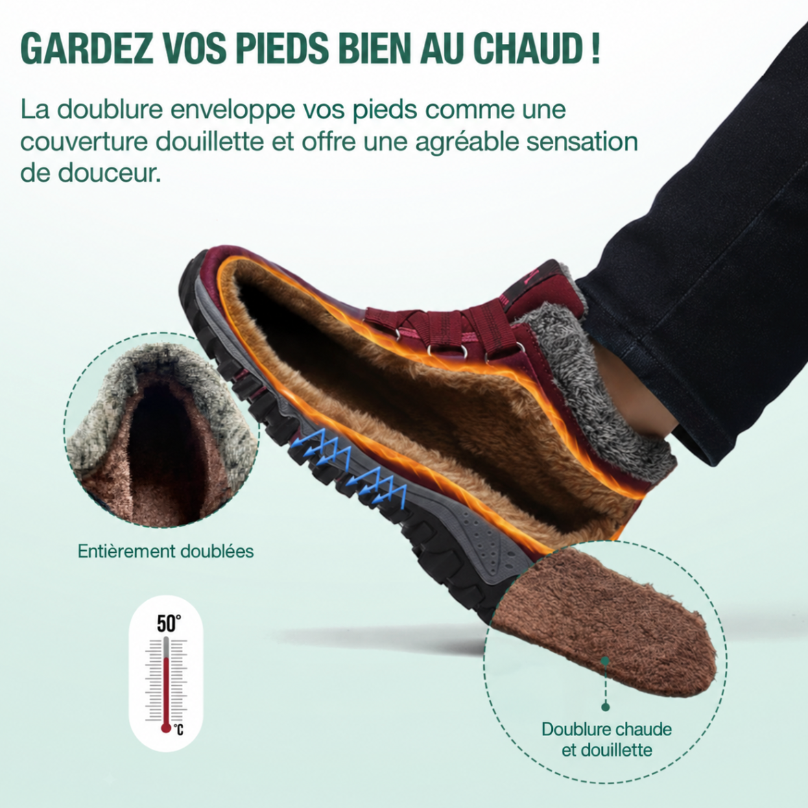 ERIKA - Chaussures d'hiver orthopédiques