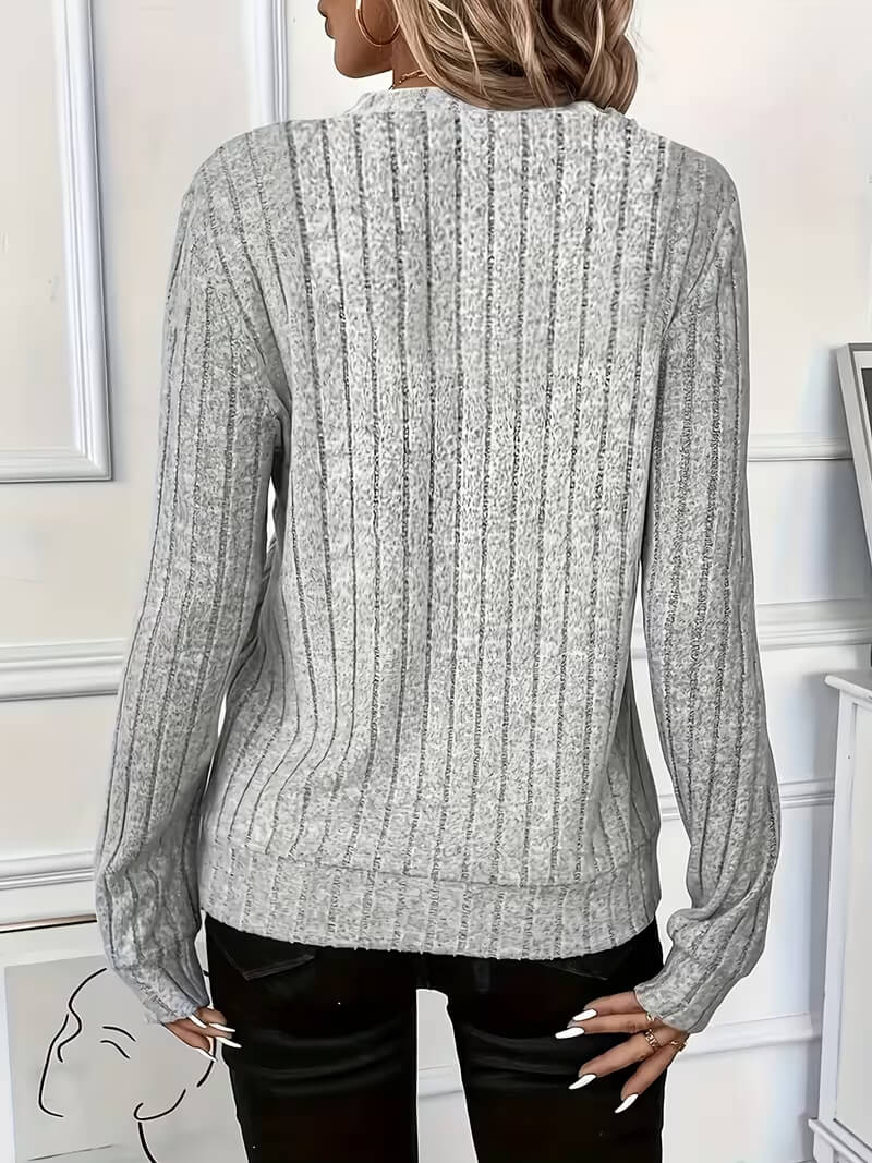 lydia™ – Un pull confortable, mi-long, doté d'une fermeture à glissière