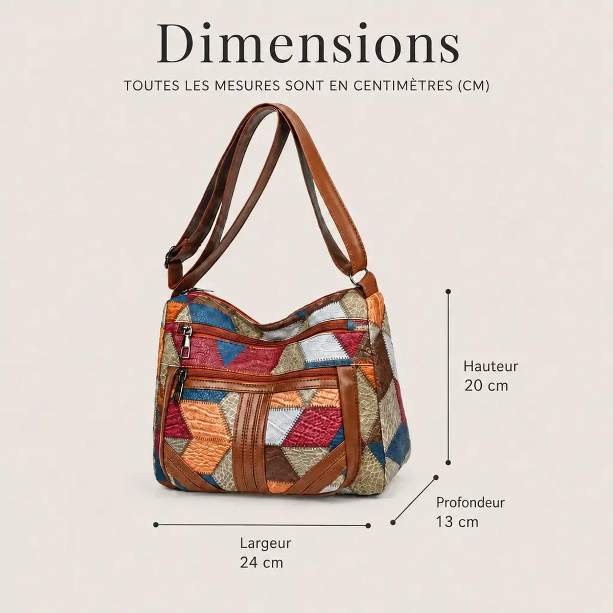SAISON DORÉE PARIS | Sac patchwork