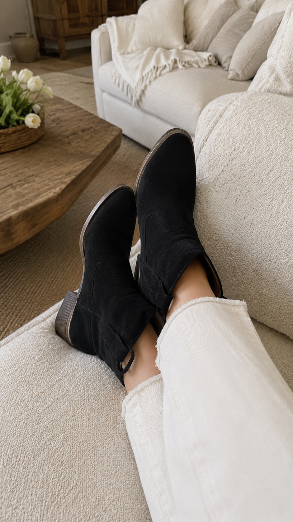Bottines Charlotte Orthopedic en daim et coton