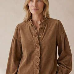 Blouse Odile, détail du col volanté