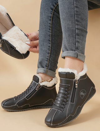 Bottines Sabine fourrées noir