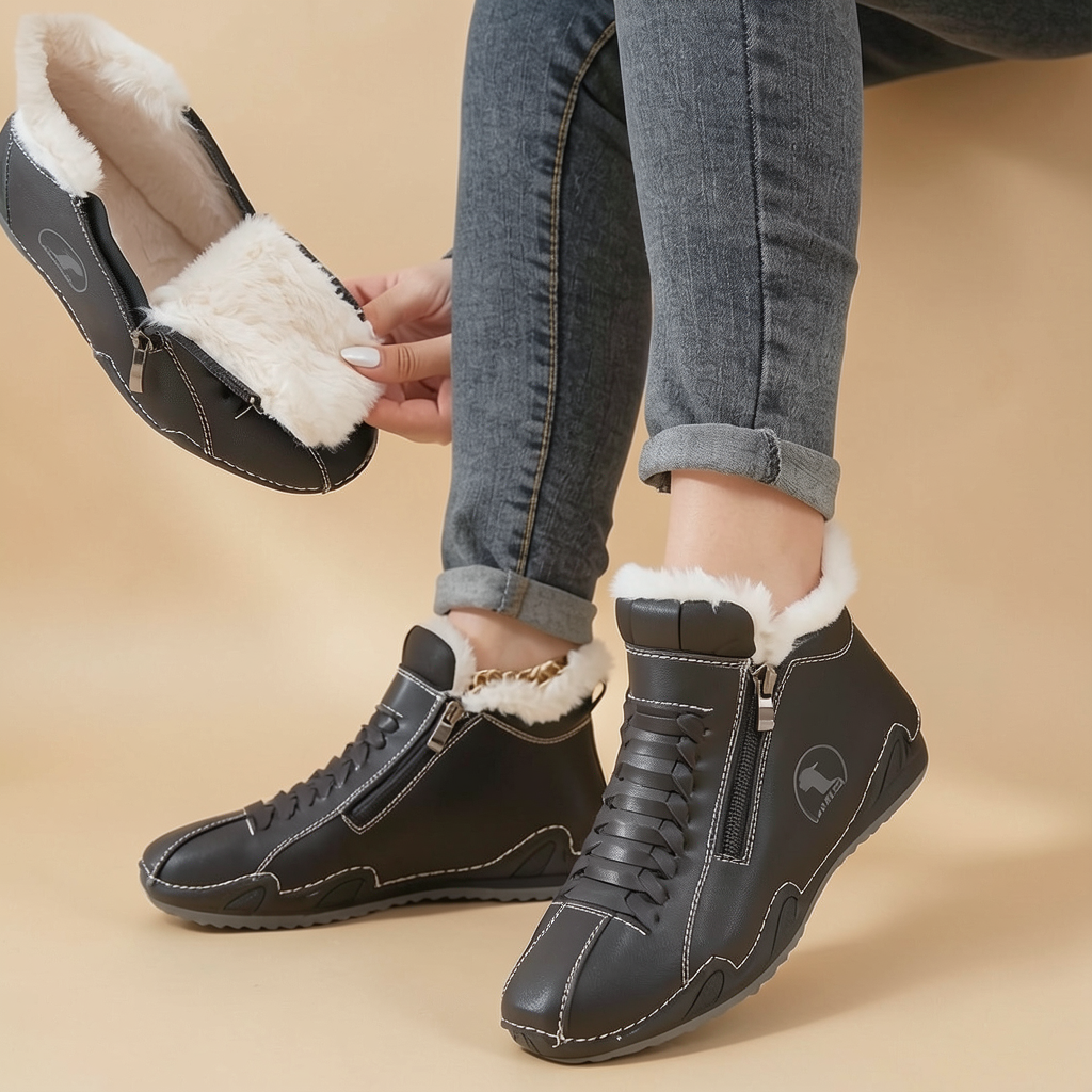 Bottines Sabine fourrées noir