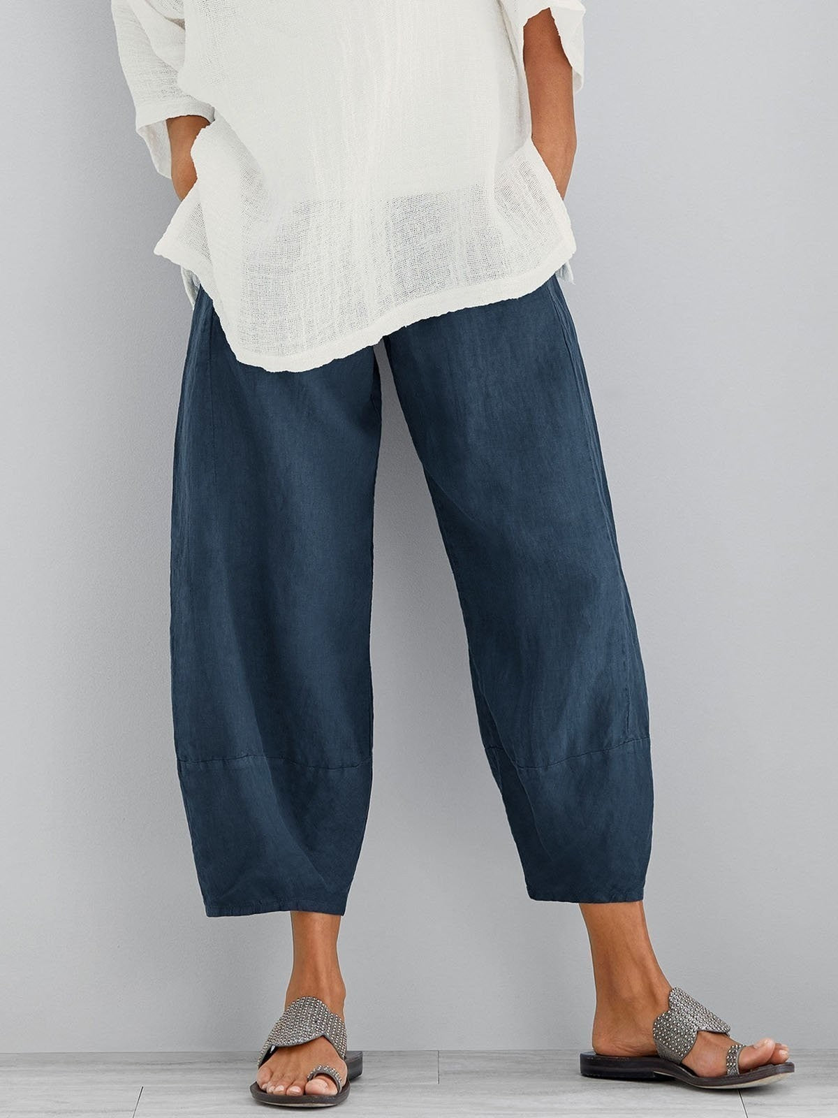 Elena™ | Pantalon en lin élégant et confortable