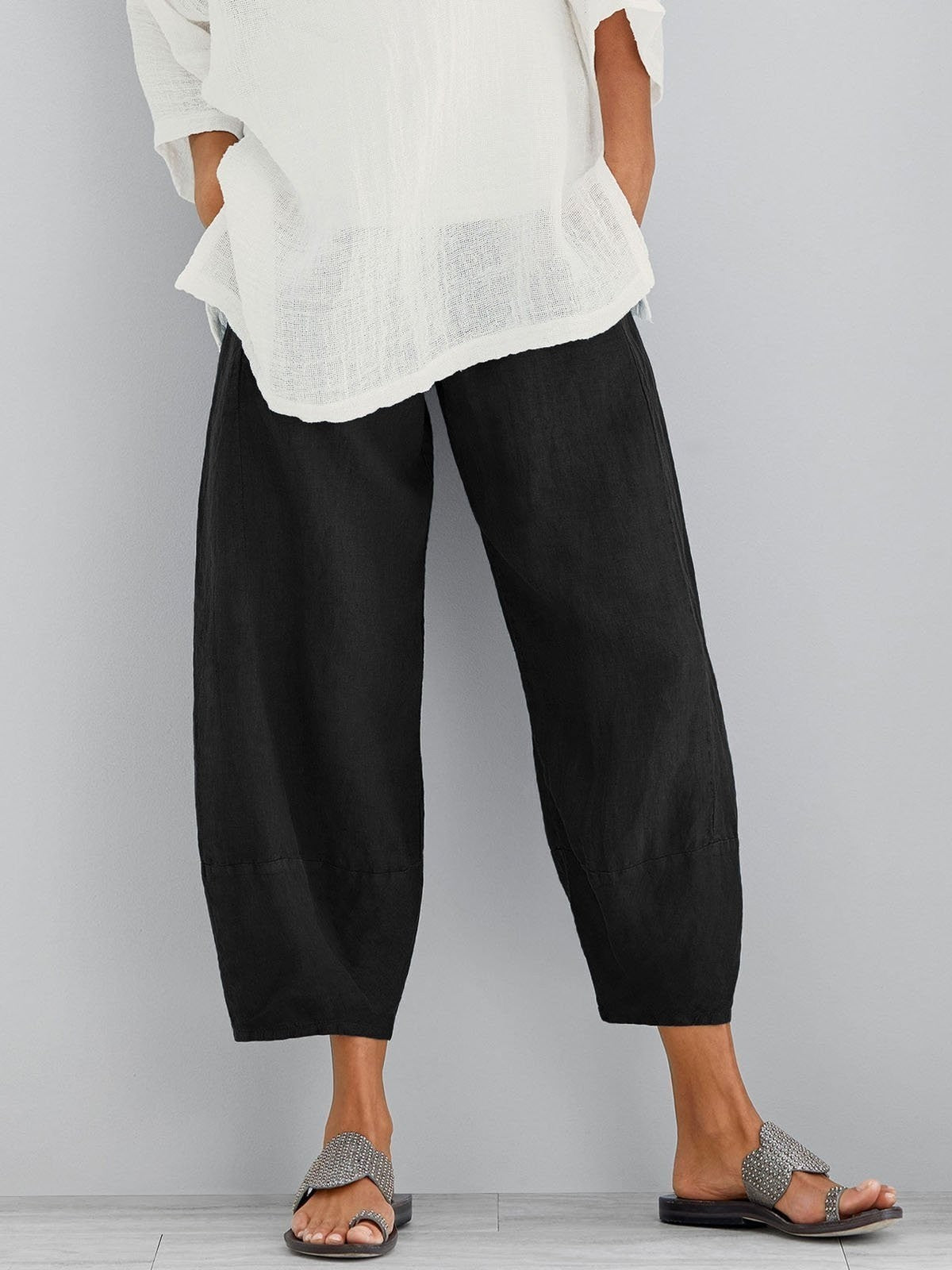 Elena™ | Pantalon en lin élégant et confortable