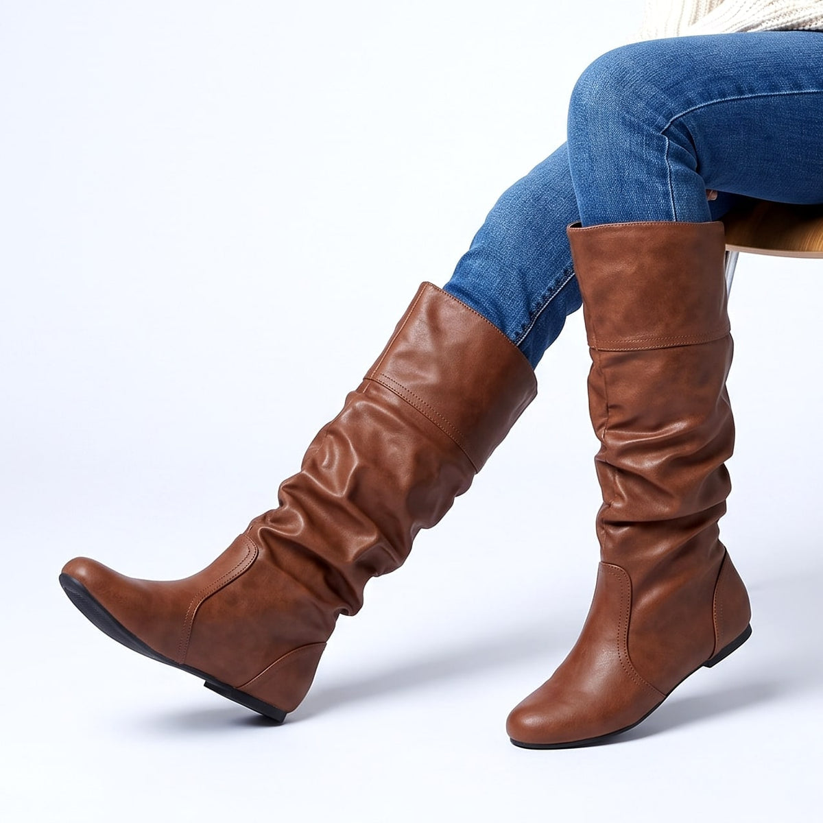 Bottes Helene effet cuir