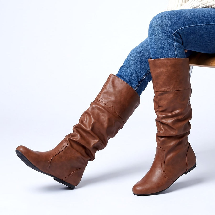 Bottes Helene effet cuir