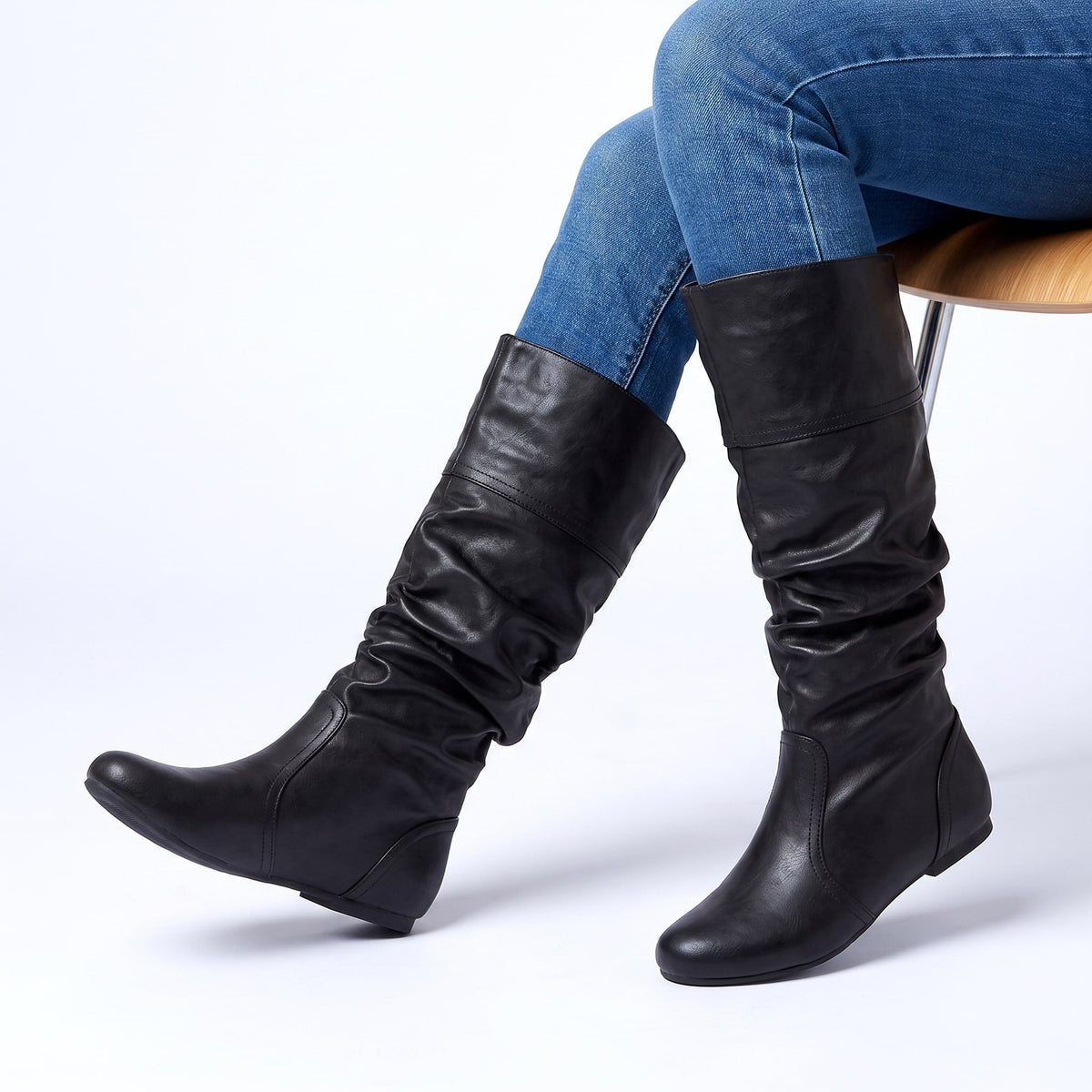 Bottes Helene effet cuir