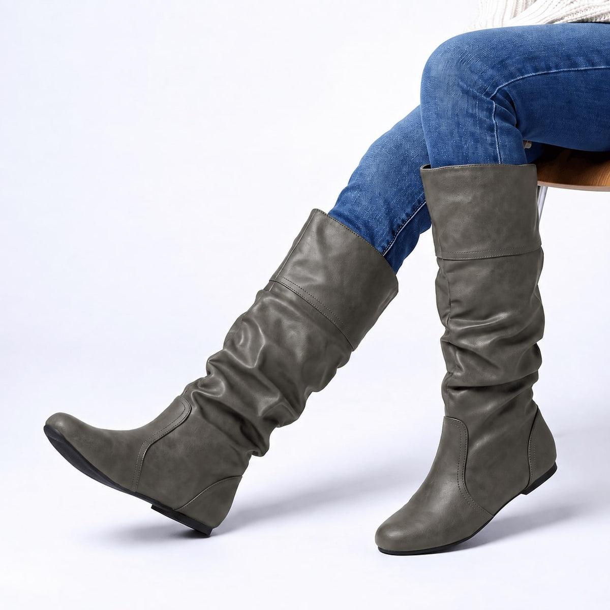 Bottes Helene effet cuir