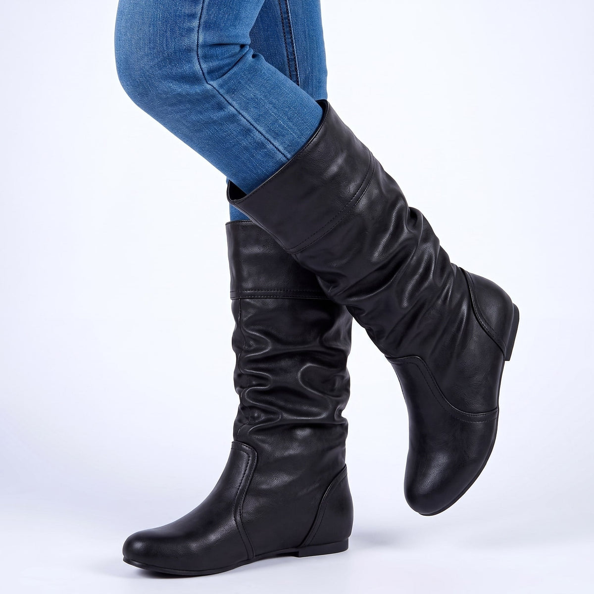 Bottes Helene effet cuir