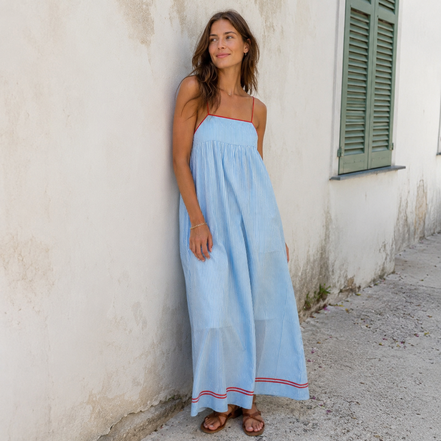 Paméla | Robe Longue Fluide d'Été