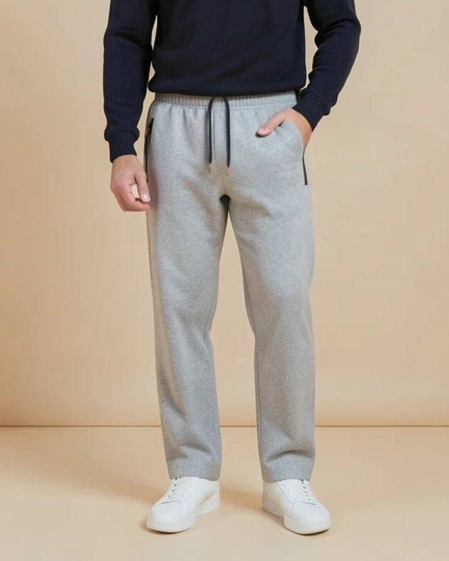 Pantalon d'hiver Claude doublé homme gris clair
