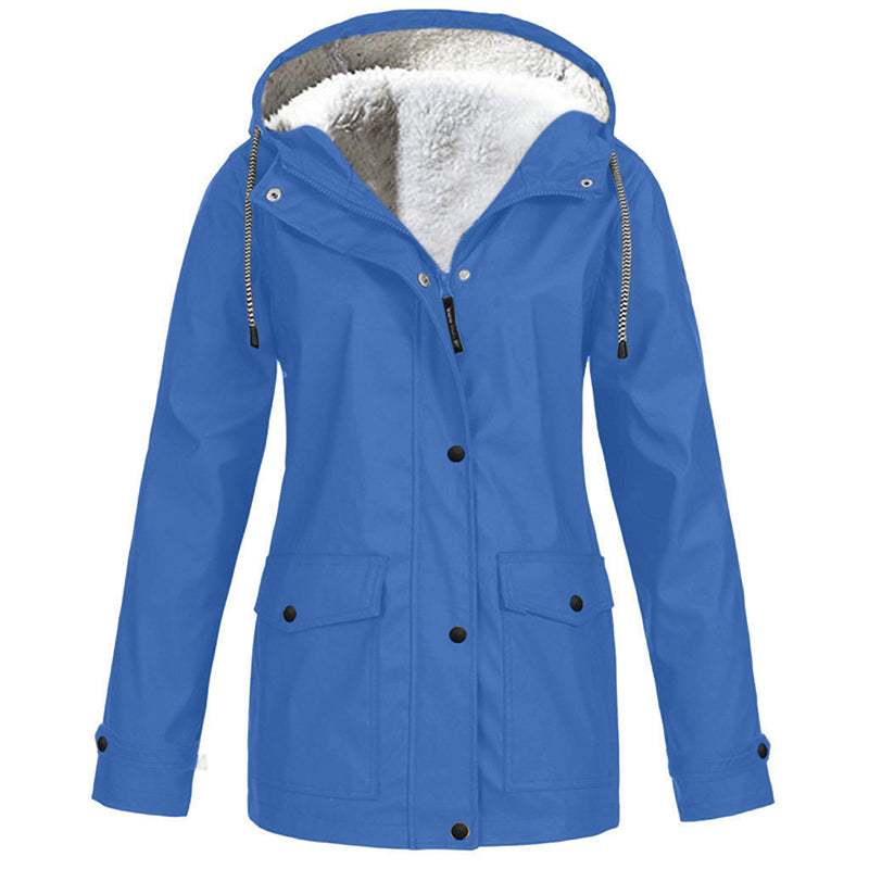 Camille | Veste à capuche doublée de peluche