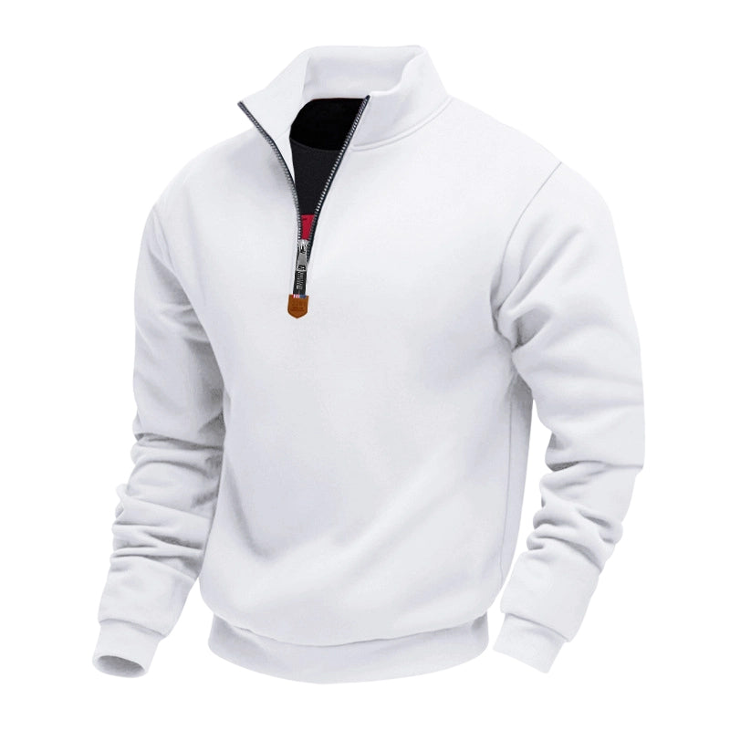 Pull Charlie à col montant et demi-zip homme