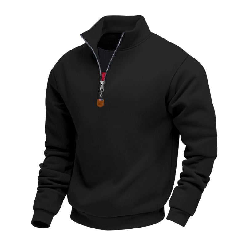 Pull Charlie à col montant et demi-zip homme