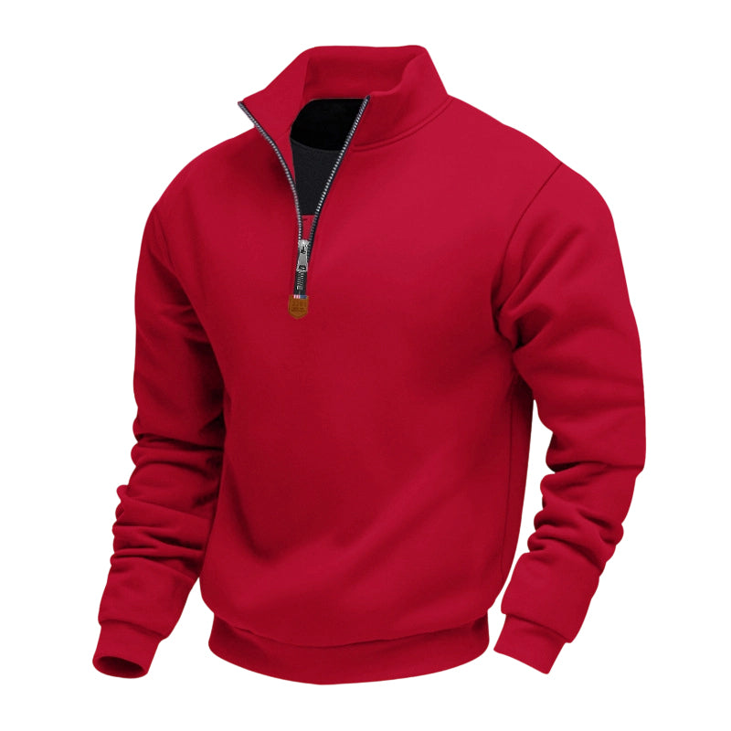 Pull Charlie à col montant et demi-zip homme