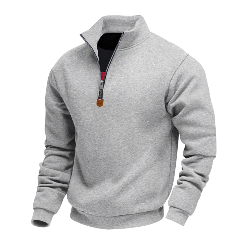 Pull Charlie à col montant et demi-zip homme