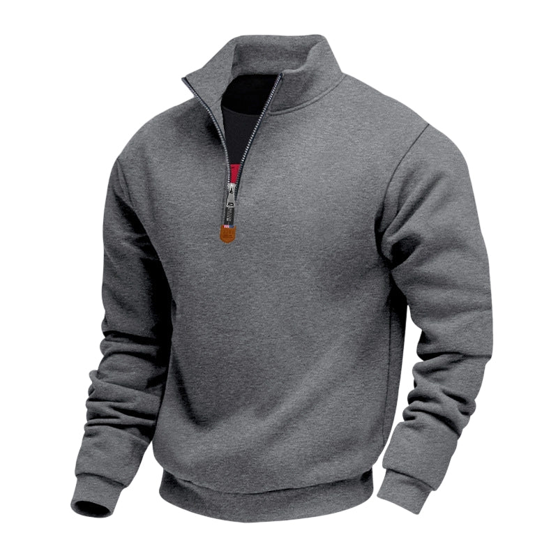 Pull Charlie à col montant et demi-zip homme