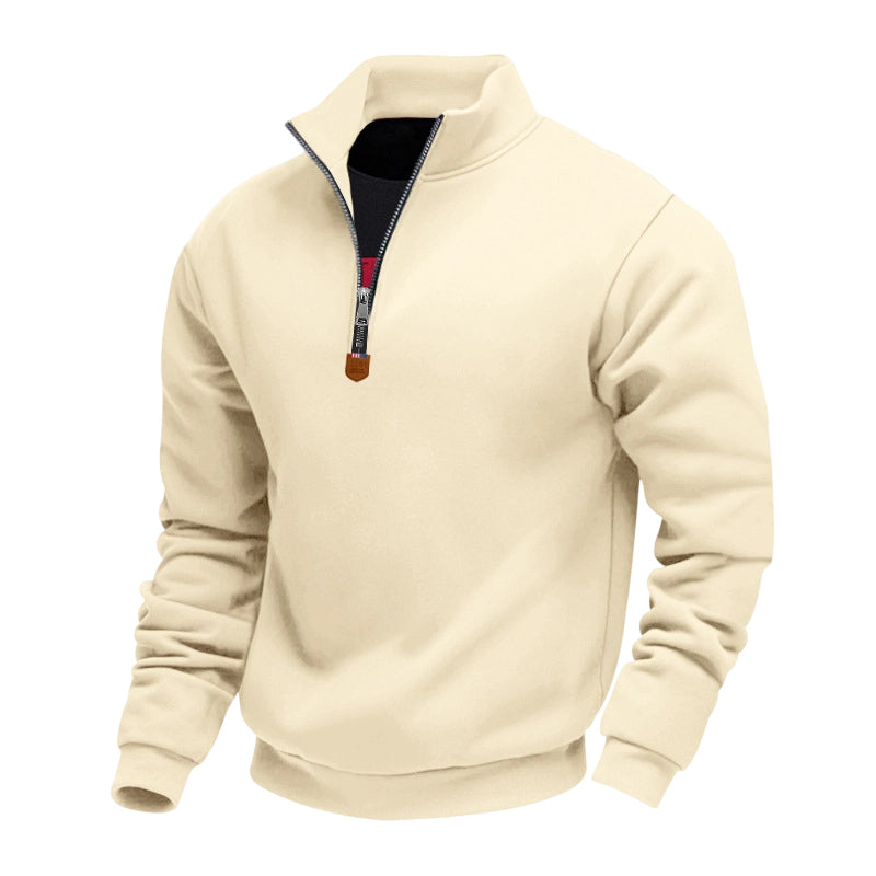 Pull Charlie à col montant et demi-zip homme