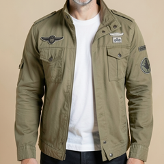 Veste militaire Bastien homme vert kaki